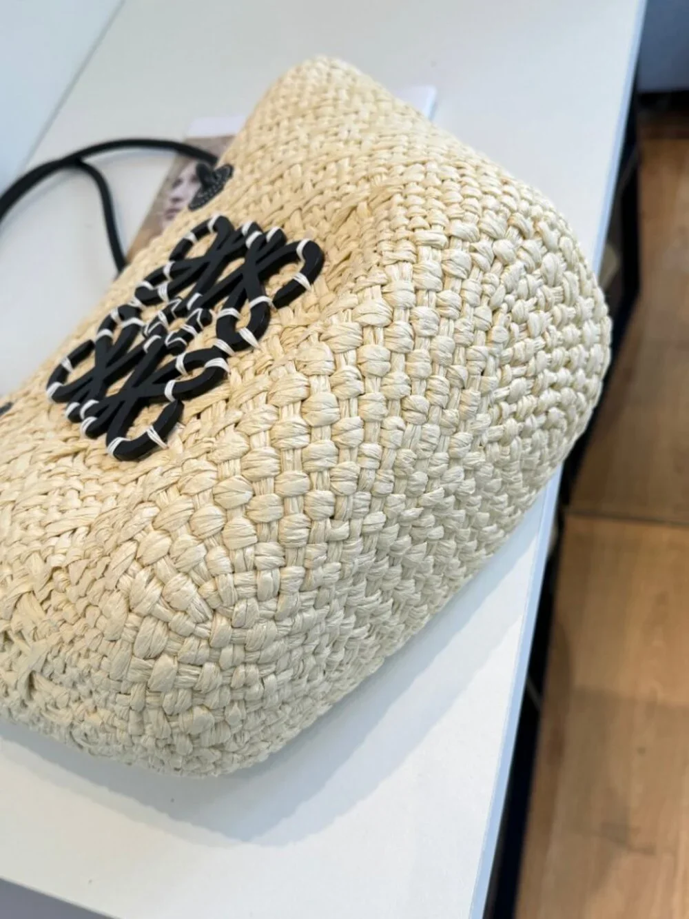 🍀LOEWE🍀 50x25x28cm straw bag